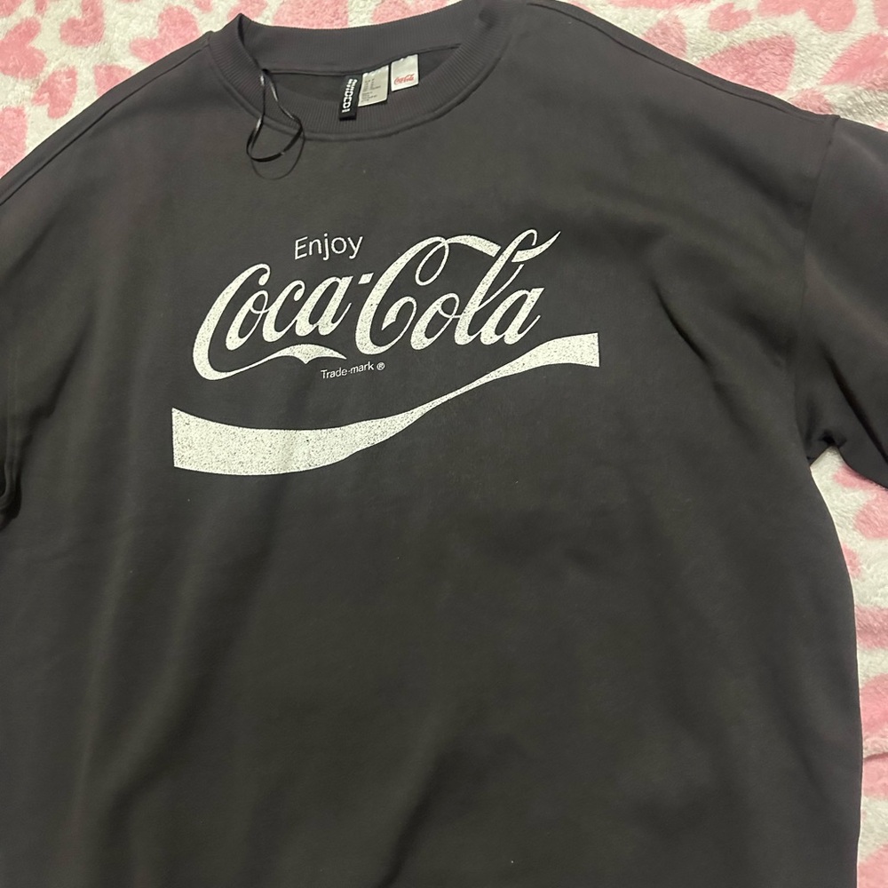 Coca Cola Men's Dark Gray Sweatshirt